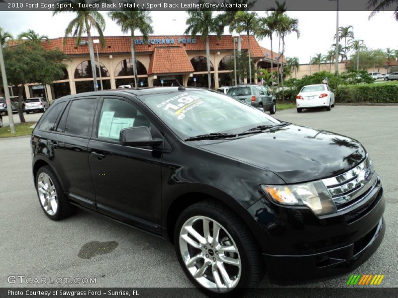 Tuxedo Black Metallic / Sport Black Leather/Grey Alcantara 2010 Ford Edge Sport