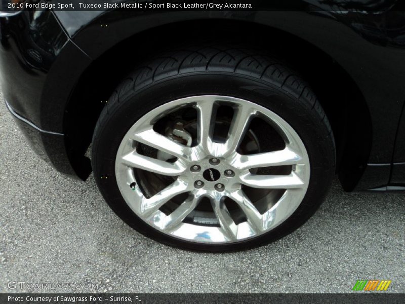 Tuxedo Black Metallic / Sport Black Leather/Grey Alcantara 2010 Ford Edge Sport