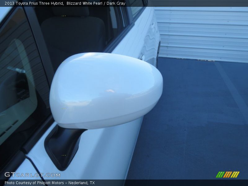Blizzard White Pearl / Dark Gray 2013 Toyota Prius Three Hybrid