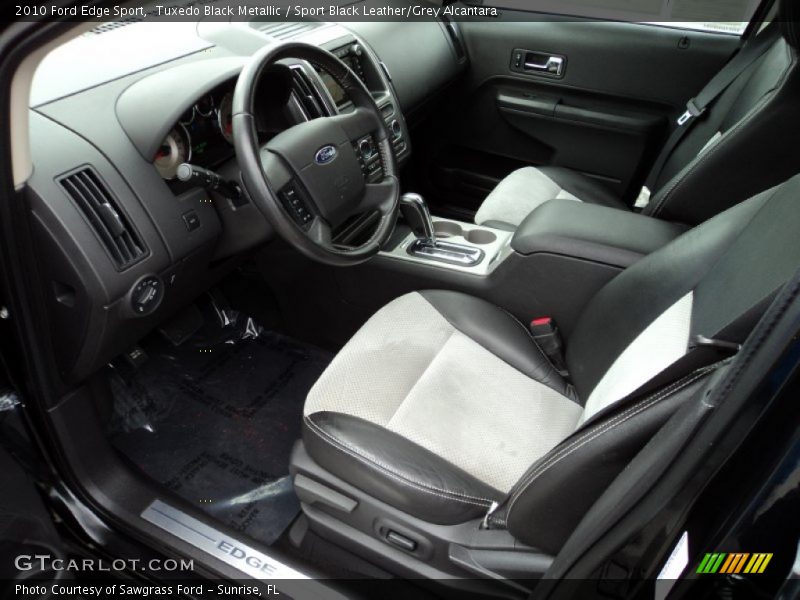 Sport Black Leather/Grey Alcantara Interior - 2010 Edge Sport 