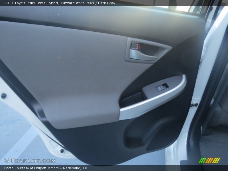 Blizzard White Pearl / Dark Gray 2013 Toyota Prius Three Hybrid