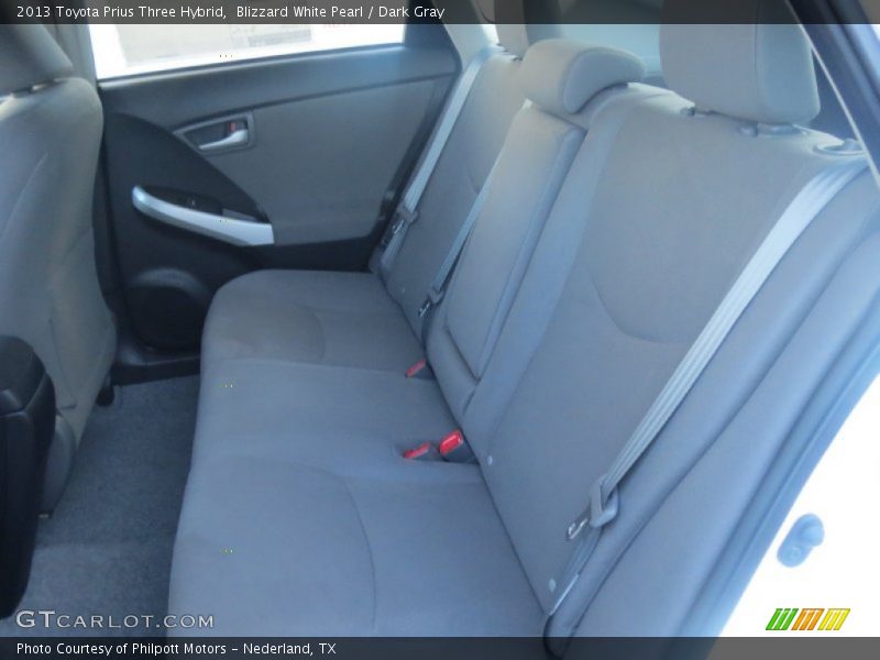 Blizzard White Pearl / Dark Gray 2013 Toyota Prius Three Hybrid