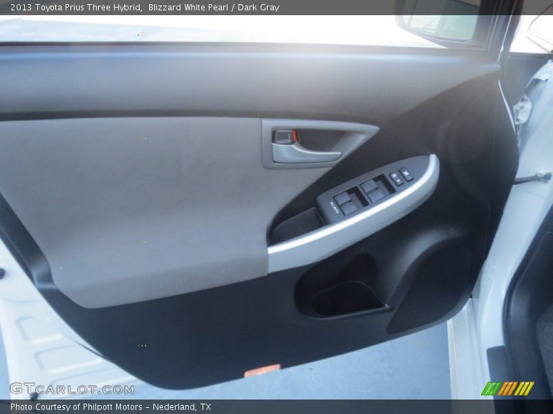 Blizzard White Pearl / Dark Gray 2013 Toyota Prius Three Hybrid