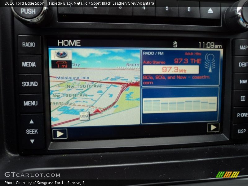 Navigation of 2010 Edge Sport