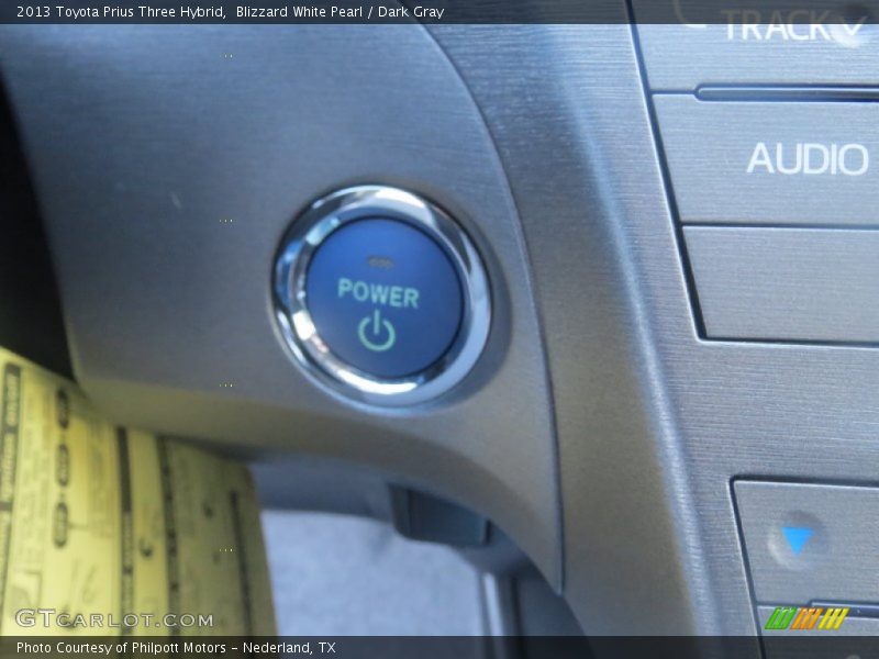 Blizzard White Pearl / Dark Gray 2013 Toyota Prius Three Hybrid