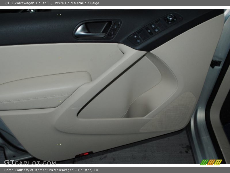 White Gold Metallic / Beige 2013 Volkswagen Tiguan SE