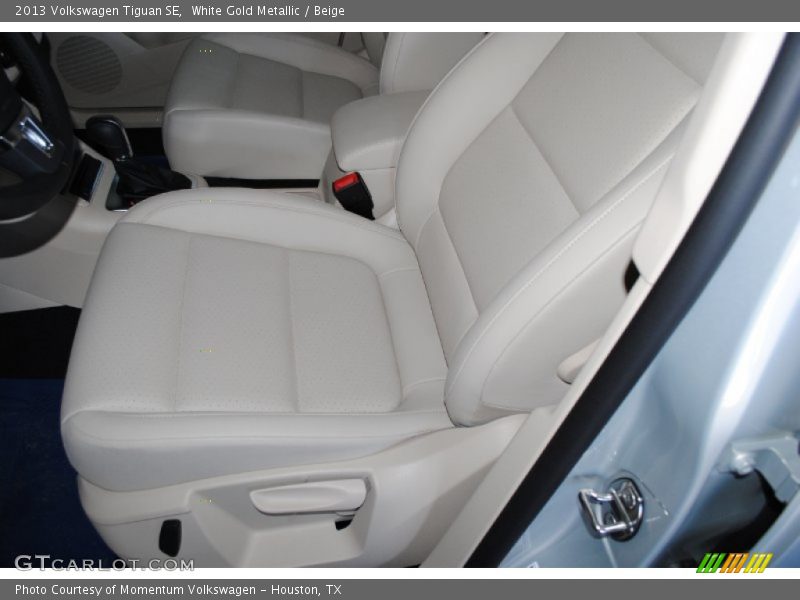 White Gold Metallic / Beige 2013 Volkswagen Tiguan SE