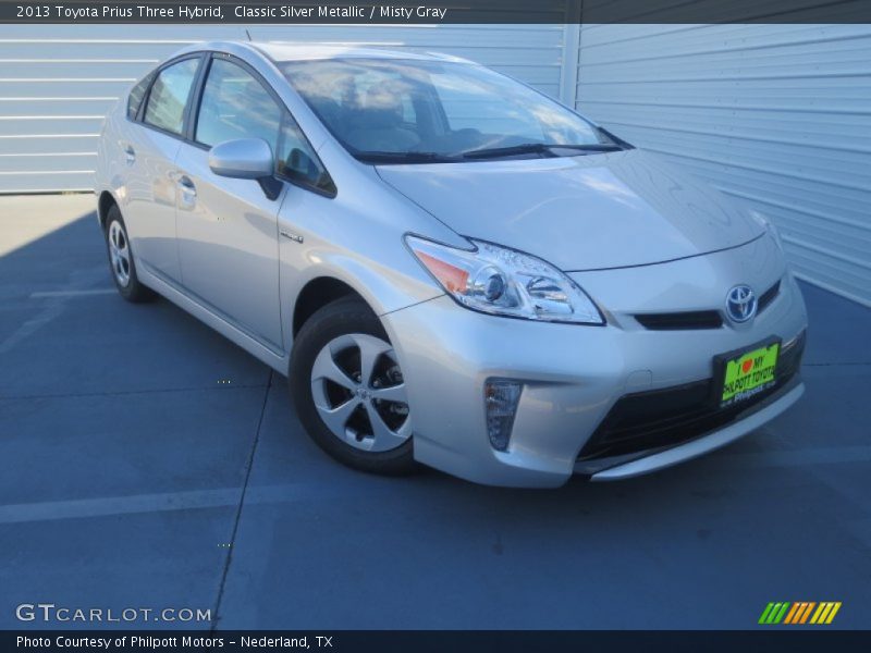 Classic Silver Metallic / Misty Gray 2013 Toyota Prius Three Hybrid