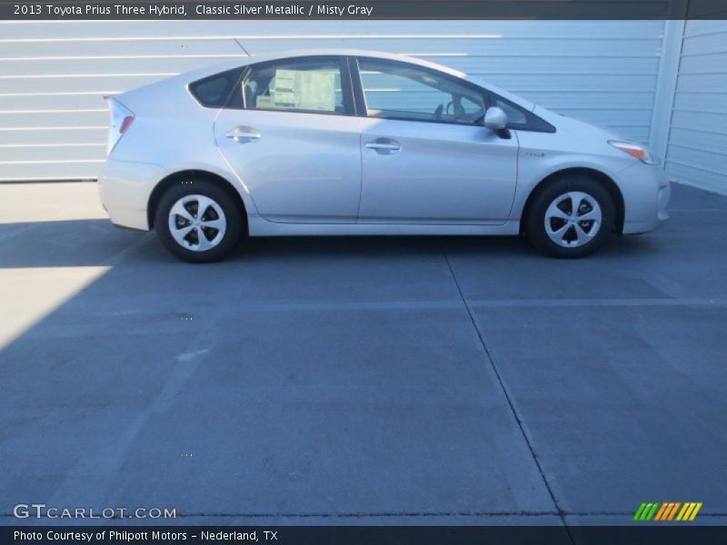Classic Silver Metallic / Misty Gray 2013 Toyota Prius Three Hybrid