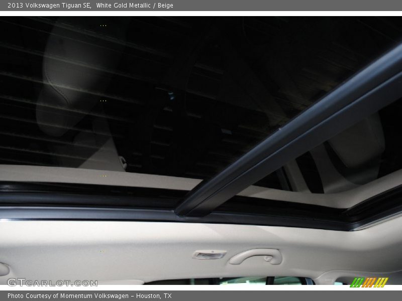 White Gold Metallic / Beige 2013 Volkswagen Tiguan SE