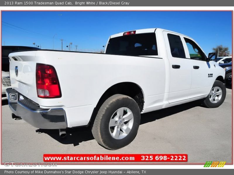 Bright White / Black/Diesel Gray 2013 Ram 1500 Tradesman Quad Cab
