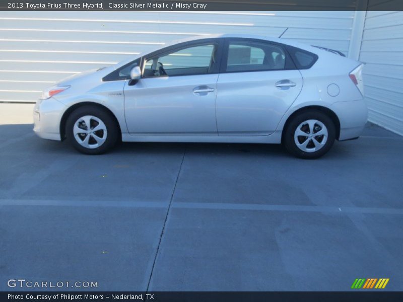 Classic Silver Metallic / Misty Gray 2013 Toyota Prius Three Hybrid