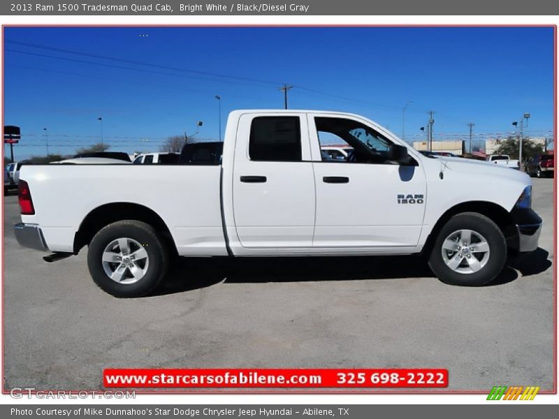 Bright White / Black/Diesel Gray 2013 Ram 1500 Tradesman Quad Cab