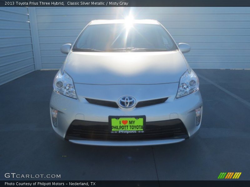 Classic Silver Metallic / Misty Gray 2013 Toyota Prius Three Hybrid