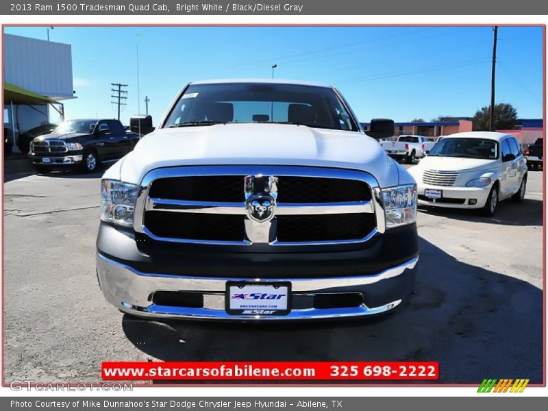 Bright White / Black/Diesel Gray 2013 Ram 1500 Tradesman Quad Cab