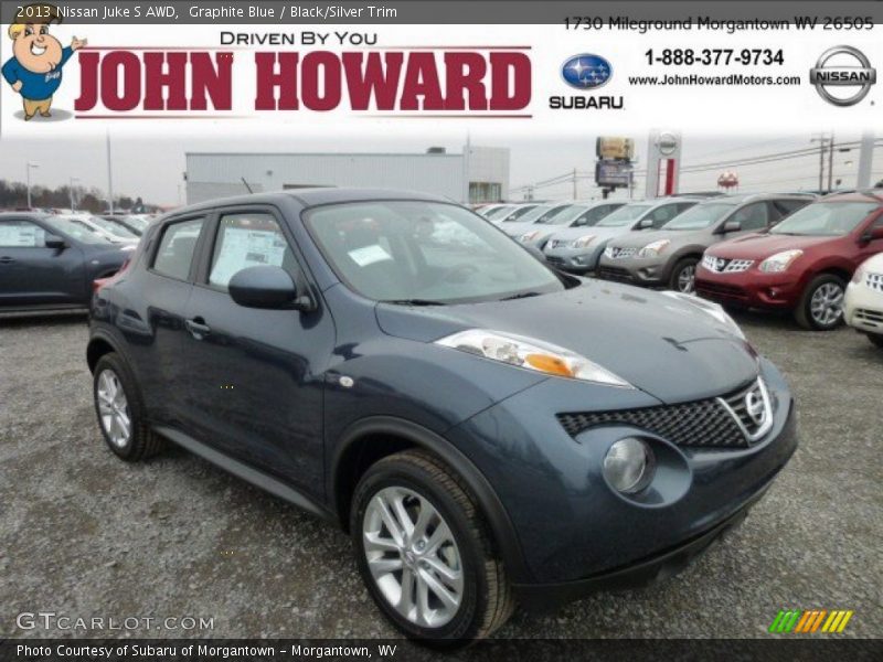 Graphite Blue / Black/Silver Trim 2013 Nissan Juke S AWD
