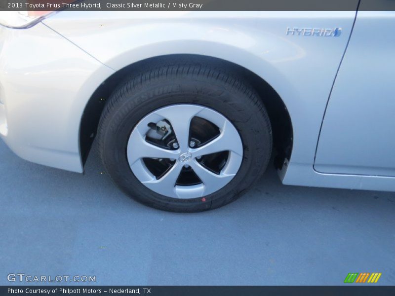 Classic Silver Metallic / Misty Gray 2013 Toyota Prius Three Hybrid