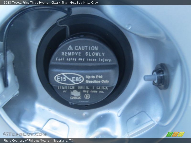 Classic Silver Metallic / Misty Gray 2013 Toyota Prius Three Hybrid