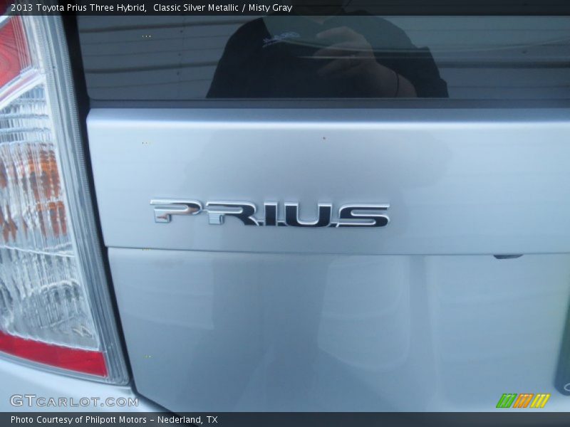 Classic Silver Metallic / Misty Gray 2013 Toyota Prius Three Hybrid