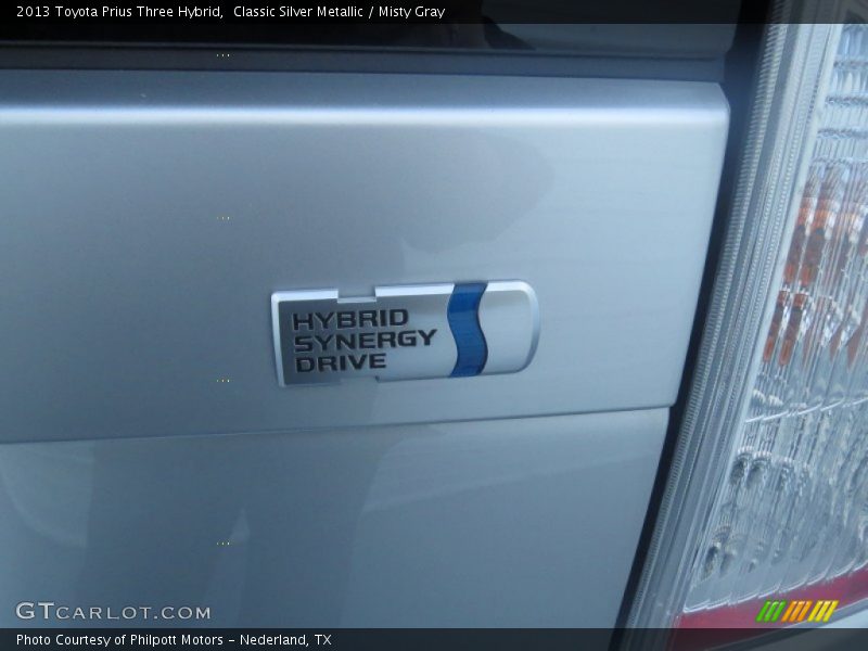 Classic Silver Metallic / Misty Gray 2013 Toyota Prius Three Hybrid