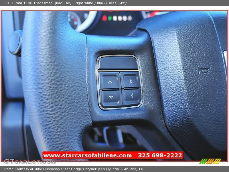 Bright White / Black/Diesel Gray 2013 Ram 1500 Tradesman Quad Cab