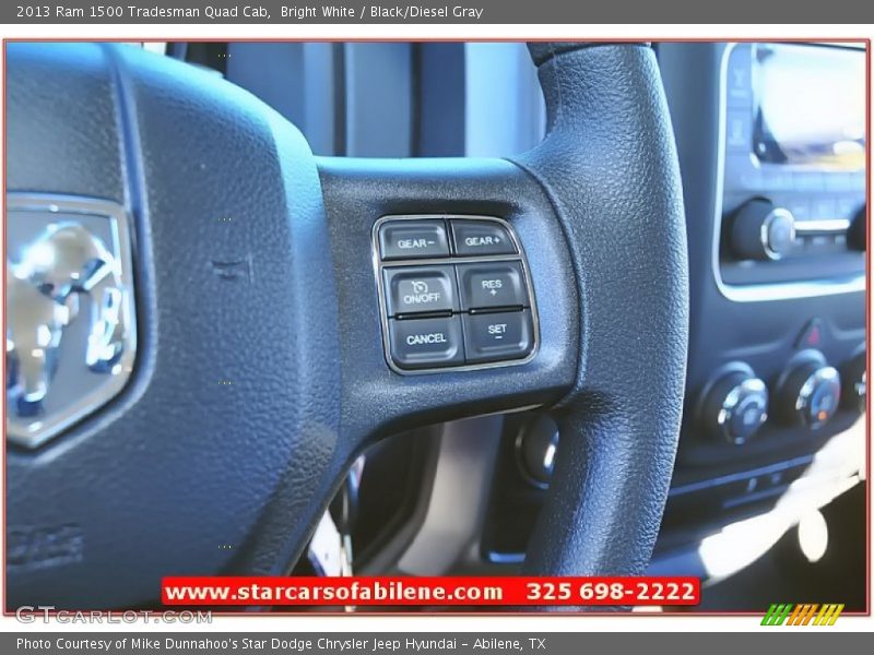 Bright White / Black/Diesel Gray 2013 Ram 1500 Tradesman Quad Cab