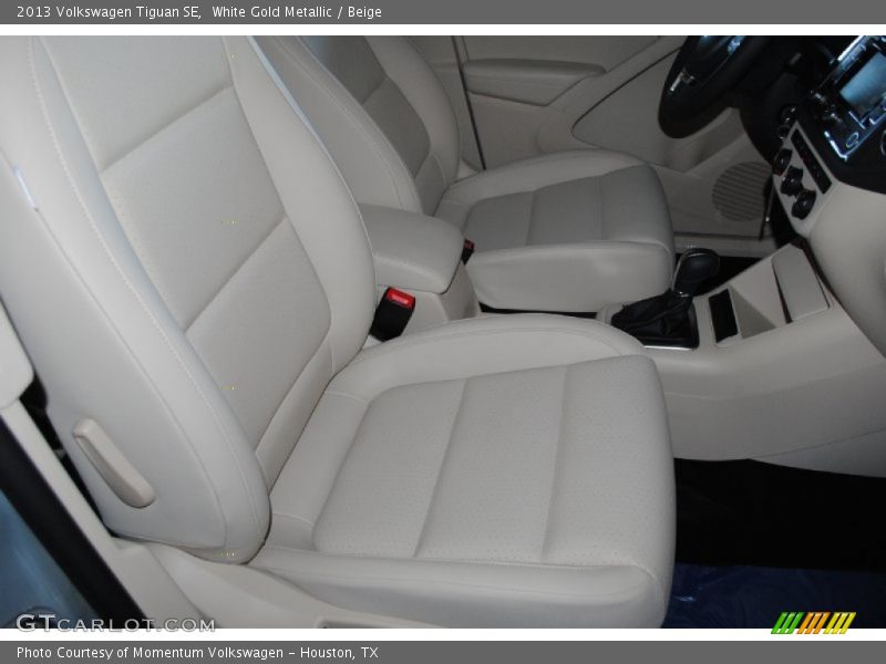 White Gold Metallic / Beige 2013 Volkswagen Tiguan SE
