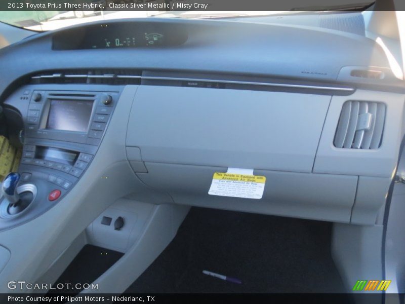 Classic Silver Metallic / Misty Gray 2013 Toyota Prius Three Hybrid
