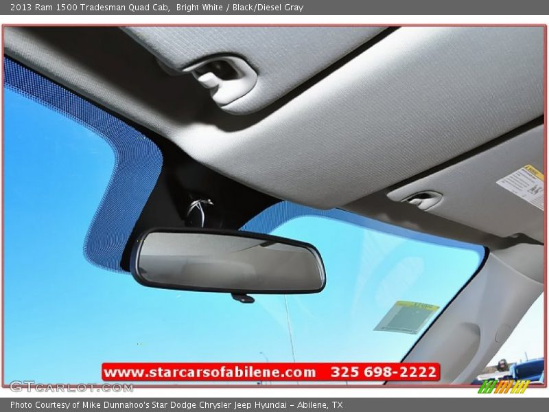 Bright White / Black/Diesel Gray 2013 Ram 1500 Tradesman Quad Cab