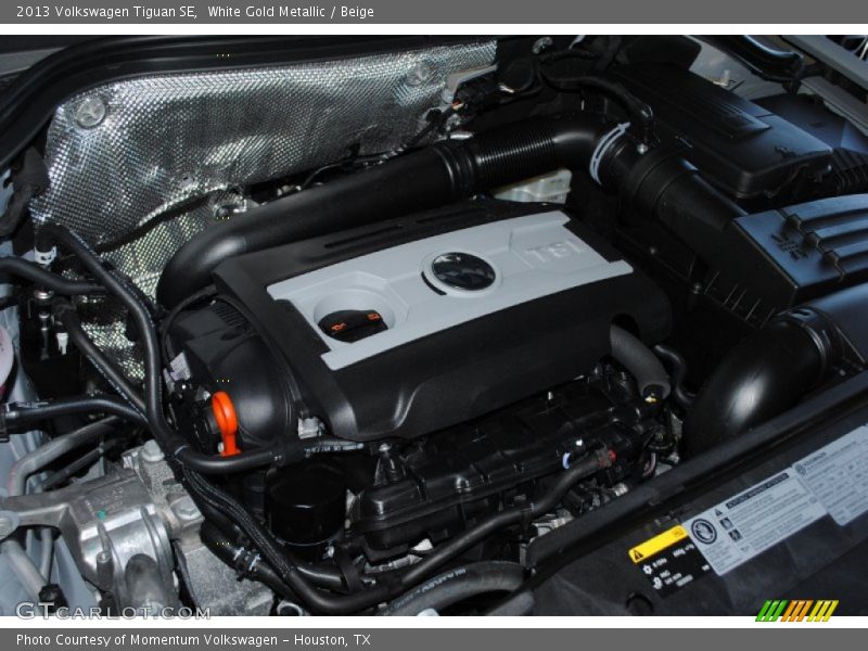 White Gold Metallic / Beige 2013 Volkswagen Tiguan SE