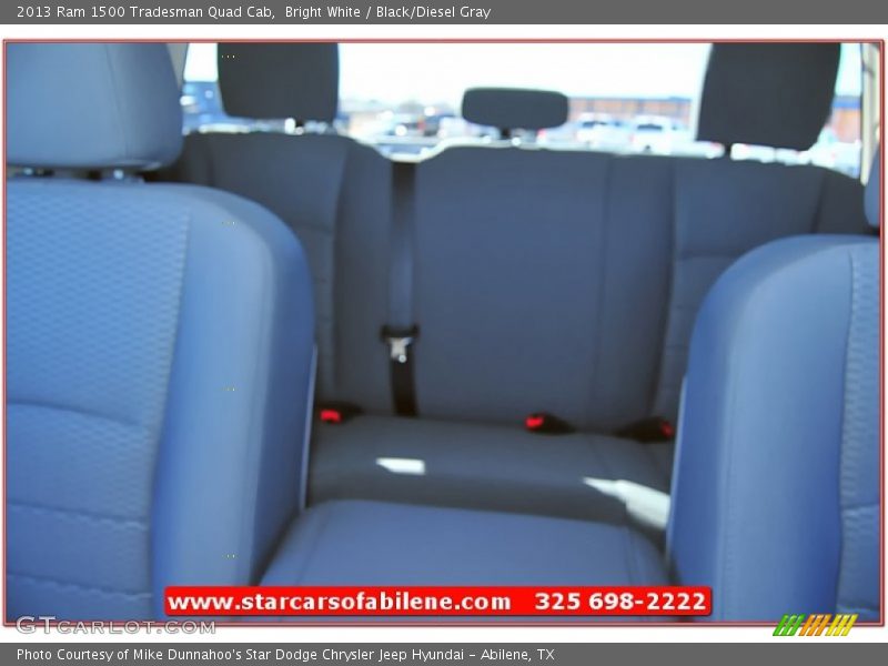 Bright White / Black/Diesel Gray 2013 Ram 1500 Tradesman Quad Cab