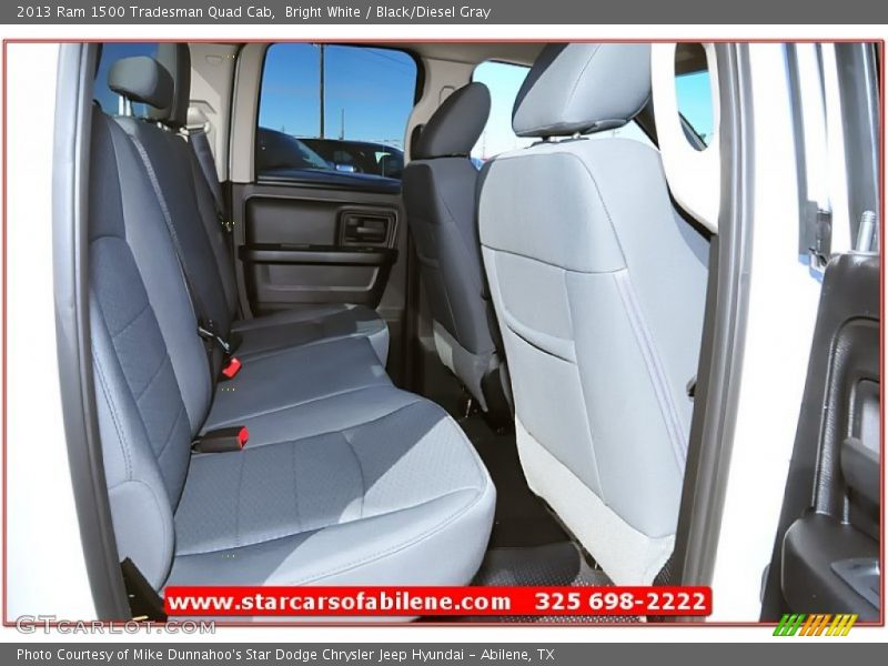 Bright White / Black/Diesel Gray 2013 Ram 1500 Tradesman Quad Cab