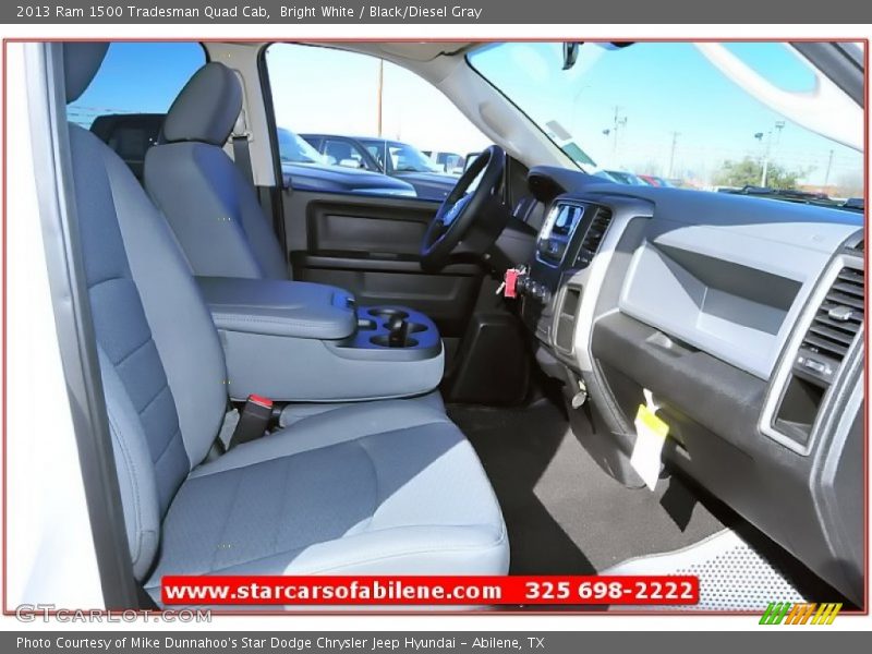 Bright White / Black/Diesel Gray 2013 Ram 1500 Tradesman Quad Cab