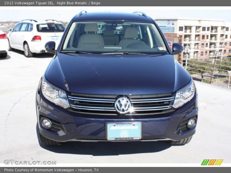 Night Blue Metallic / Beige 2013 Volkswagen Tiguan SEL