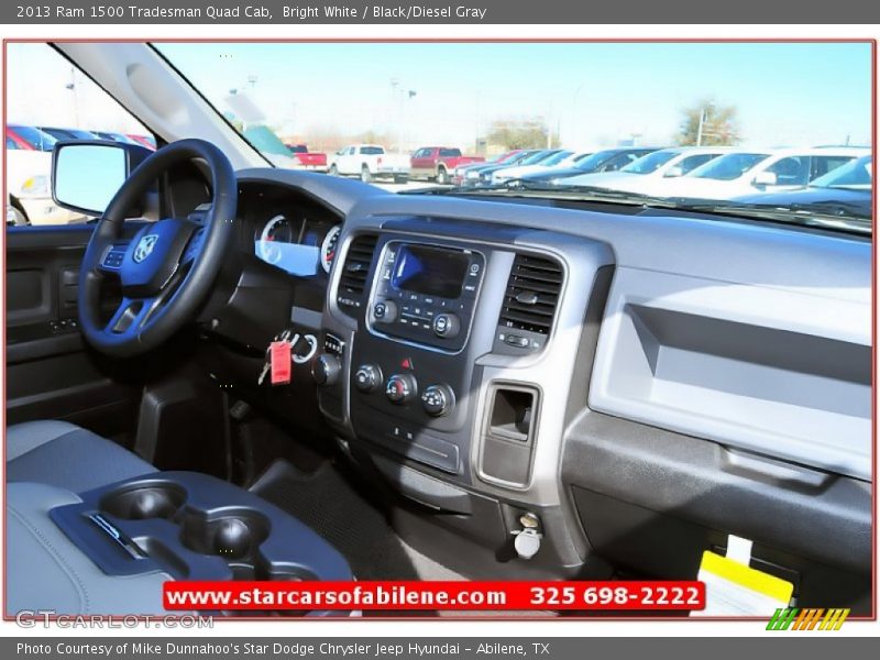 Bright White / Black/Diesel Gray 2013 Ram 1500 Tradesman Quad Cab
