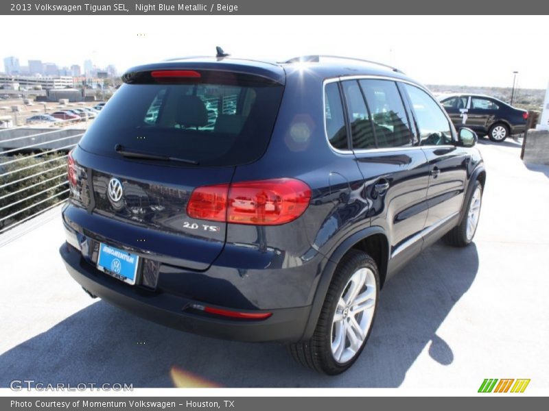Night Blue Metallic / Beige 2013 Volkswagen Tiguan SEL