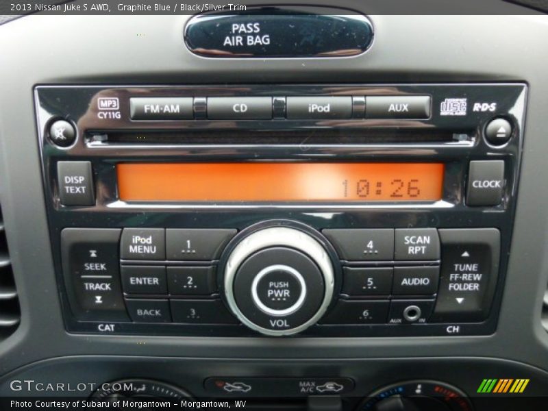 Graphite Blue / Black/Silver Trim 2013 Nissan Juke S AWD