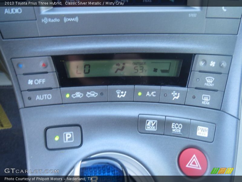 Classic Silver Metallic / Misty Gray 2013 Toyota Prius Three Hybrid
