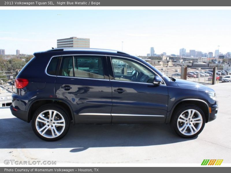 Night Blue Metallic / Beige 2013 Volkswagen Tiguan SEL