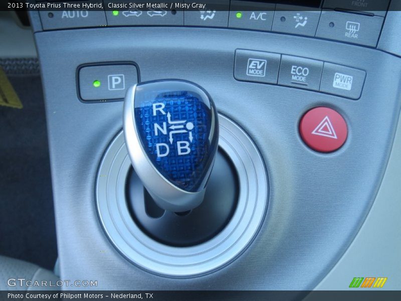 Classic Silver Metallic / Misty Gray 2013 Toyota Prius Three Hybrid