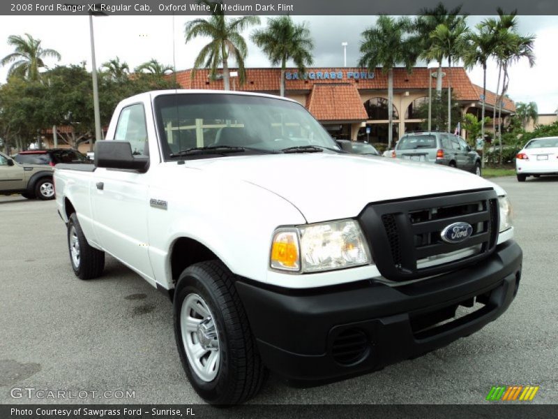 Oxford White / Medium Dark Flint 2008 Ford Ranger XL Regular Cab