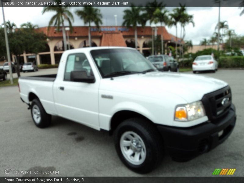 Oxford White / Medium Dark Flint 2008 Ford Ranger XL Regular Cab