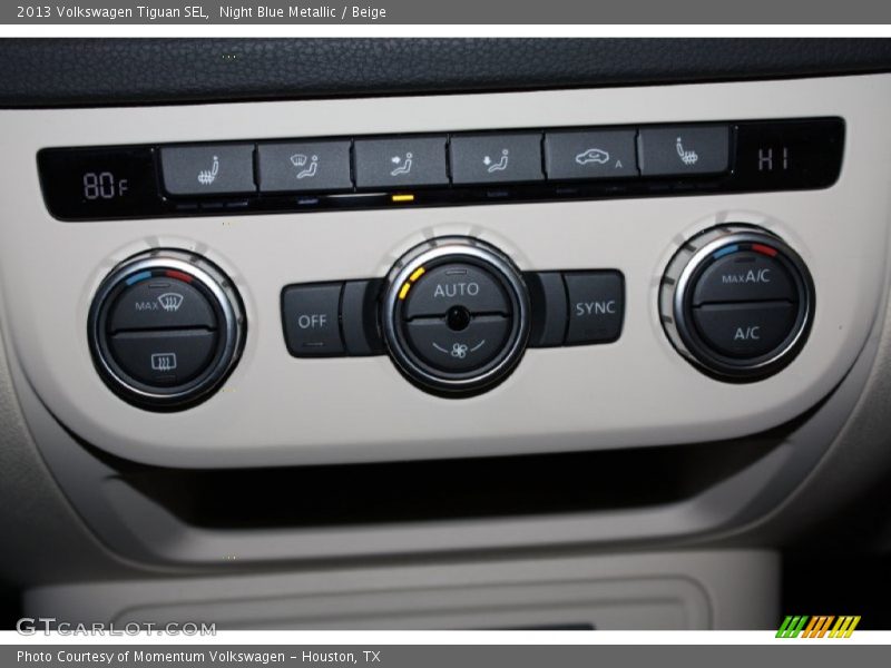 Night Blue Metallic / Beige 2013 Volkswagen Tiguan SEL