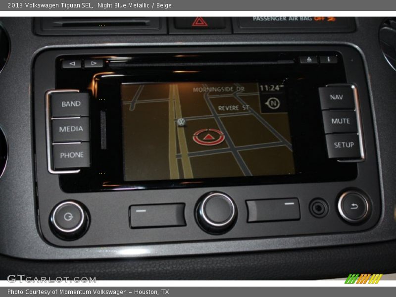 Night Blue Metallic / Beige 2013 Volkswagen Tiguan SEL