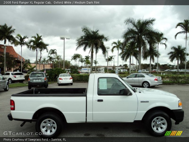 Oxford White / Medium Dark Flint 2008 Ford Ranger XL Regular Cab