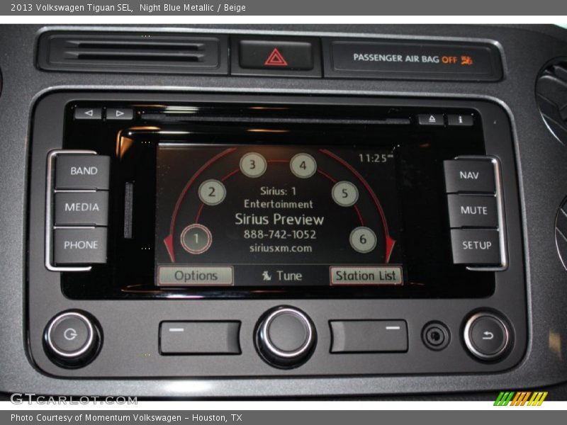 Night Blue Metallic / Beige 2013 Volkswagen Tiguan SEL