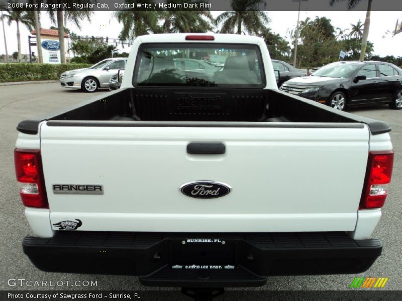 Oxford White / Medium Dark Flint 2008 Ford Ranger XL Regular Cab