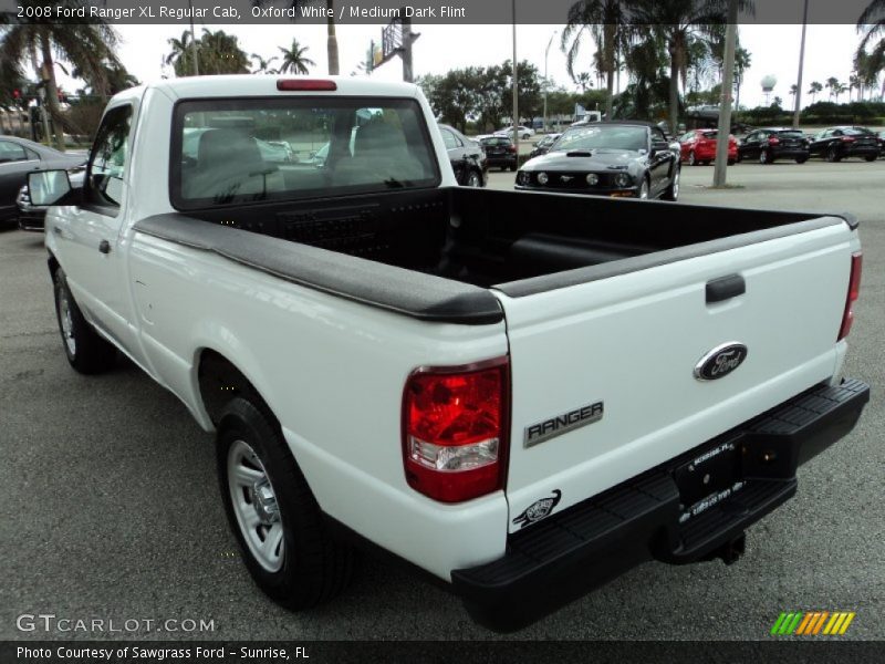 Oxford White / Medium Dark Flint 2008 Ford Ranger XL Regular Cab