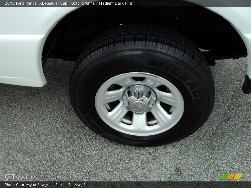 Oxford White / Medium Dark Flint 2008 Ford Ranger XL Regular Cab