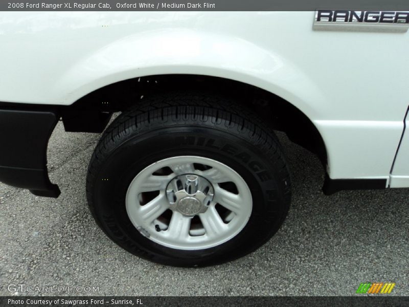 Oxford White / Medium Dark Flint 2008 Ford Ranger XL Regular Cab